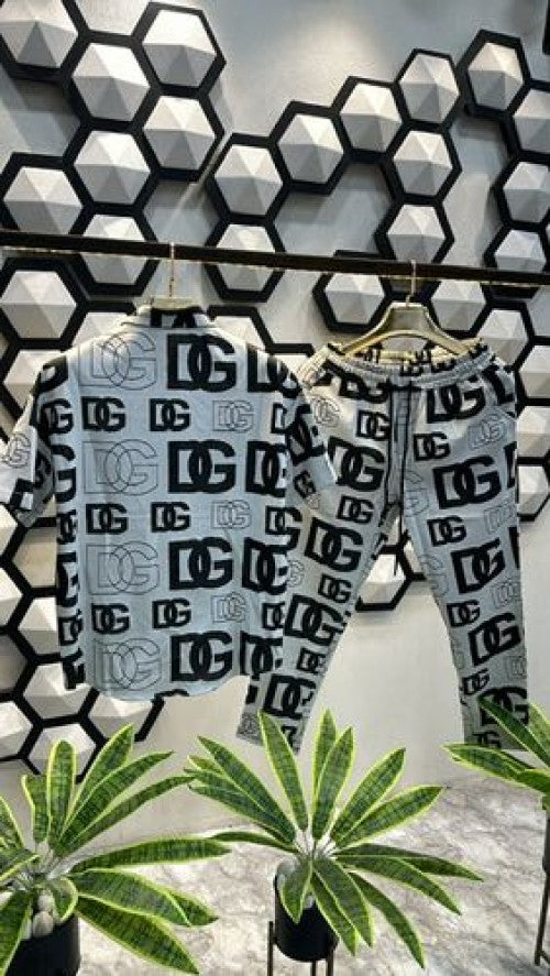 D G DOLCE GABBANA LOGO MONOGRAM PRINT PREMIUM SHIRT COMBO