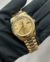 Rolex Oyster perpetual Day Date Automatic Gold-Gold Diamond