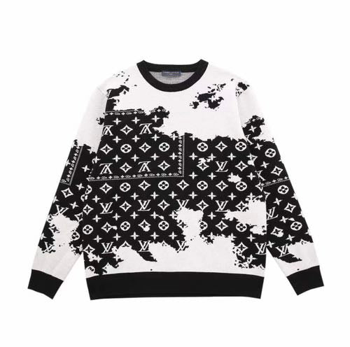 LV LOGO MONOGRAM PRINT PREMIUM SWEATER