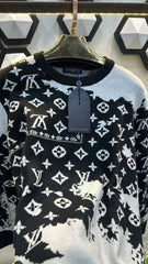 LV LOGO MONOGRAM PRINT PREMIUM SWEATER