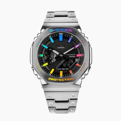 Casio G shock Gm2100 Steel-Rainbow