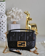 Fendi Baguette Small Black With Original Box