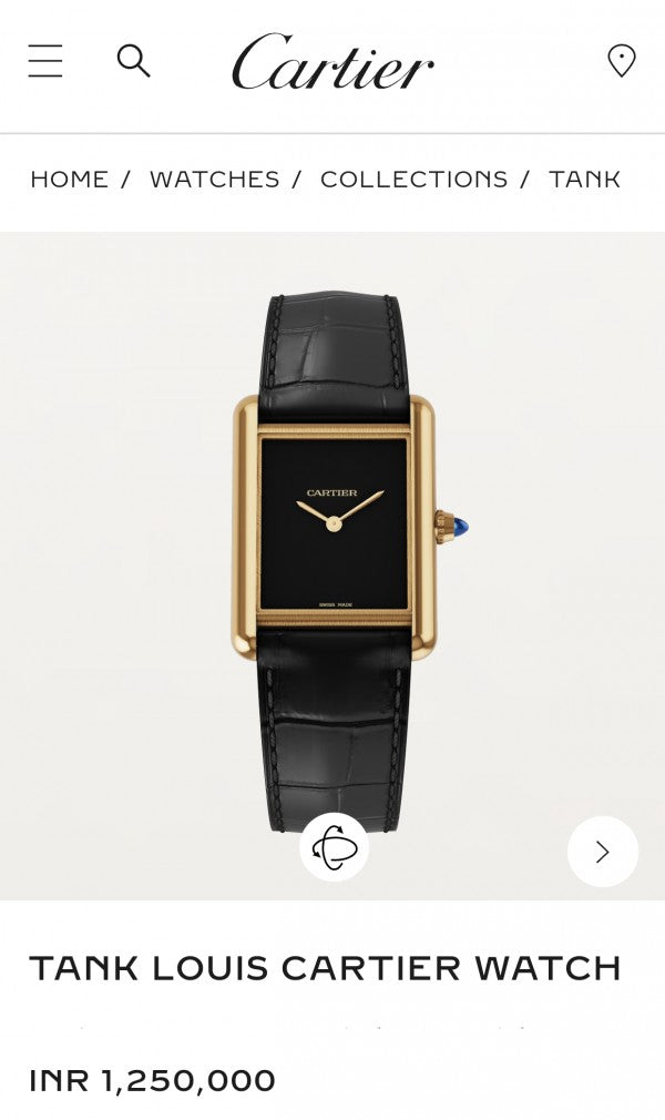 Cartier Tank Must Premiums Black-Gold