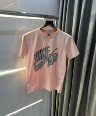 Nike Peach Logo Print Premium Imported T-Shirt