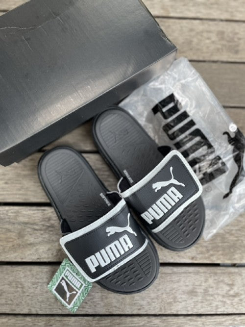 Puma Royal Cat Comfort Black White Slide