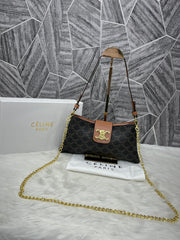 Celine Sling Shoulder Bag With Original Box Packing (Brown)