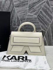 Karl Lagerfeld White K Icon Premium Sling With Original Box Packing