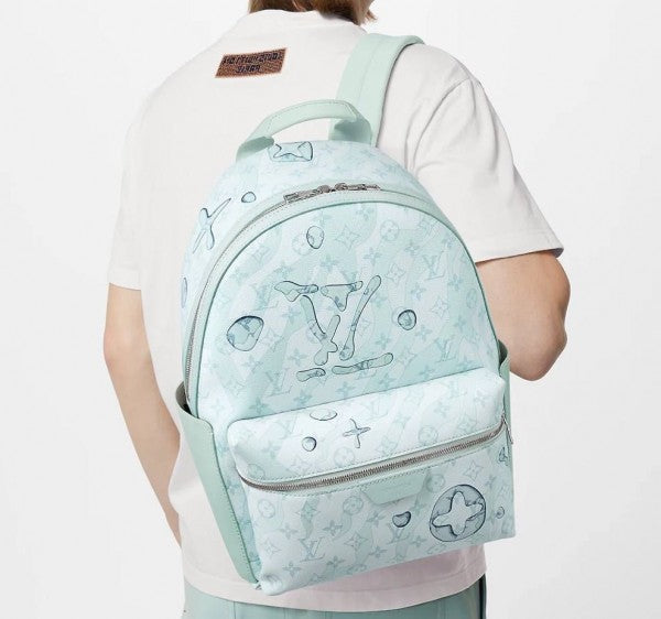 LV M22519 Discovery Premium Monogram Unisex Backpack With Dust Bag (Blue - 626)