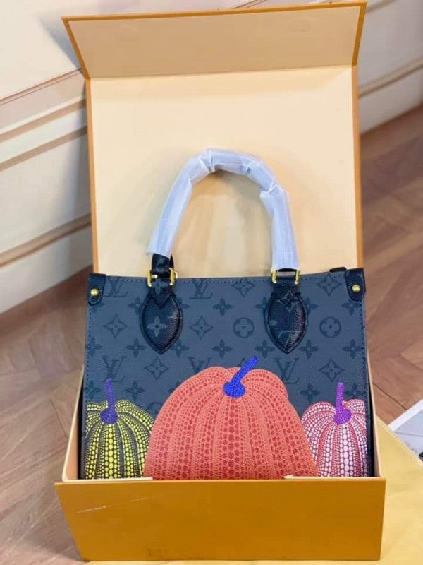 LV On The Go Pochette With OG Double Box & Dust Bag - Coin Pouch (Grey Pumpkin - 624)