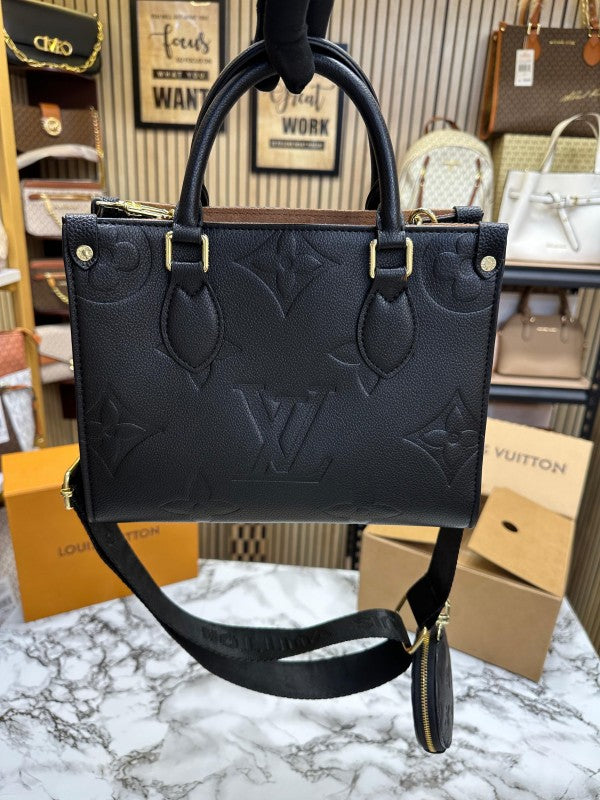 LV On The Go Pochette Premium Quality With OG Double Magnetic Box & Dust Bag - Coin Pouch (SL - 187)