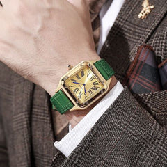 CARTIER SANTOS DUMONT GREEN STRAP