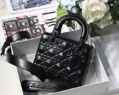 DiorLadyMy ABC Bag With OG Box With Dus tBag & Extra Shoulder Strap (Black_3D-208)