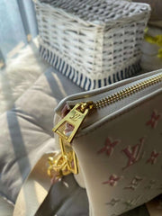 LV Coussin Bag With OG Box & Dust Bag (White Multi - 254)