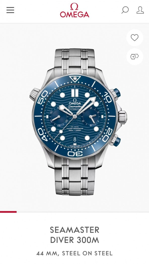 Omega Seamaster Diver 300M Chronograph