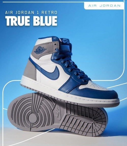 jordan retro 1 high TRUE BLUE