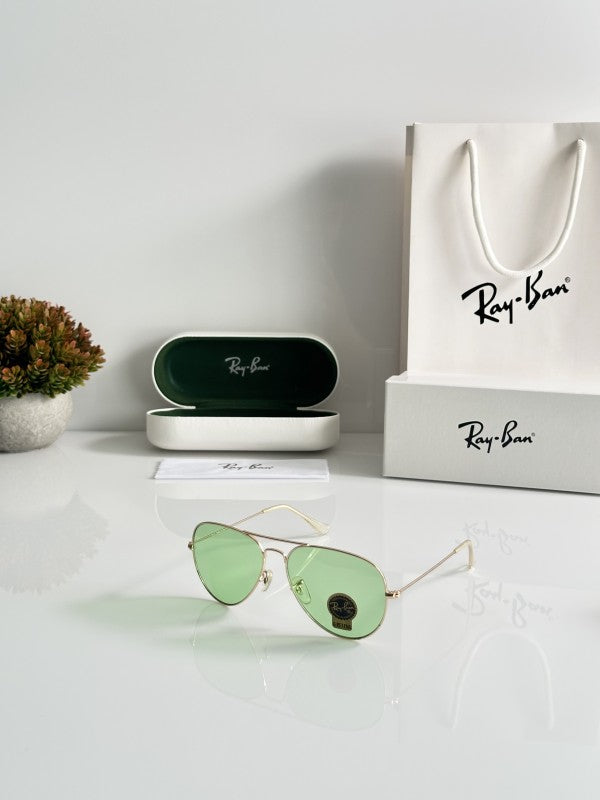 Rayban Aviator Gold Green