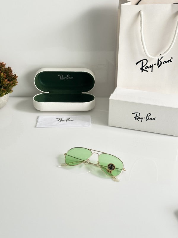 Rayban Aviator Gold Green