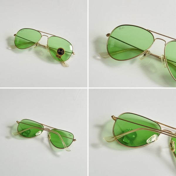 Rayban Aviator Gold Green