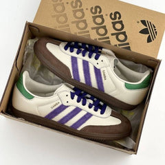 Adidaass Originals SAMBA OG OFF WHITE PURPLE GREEN