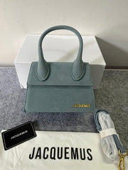 Jacquemus Chiquito Cement Suede With Sling Strap OG Box & Dust Bag