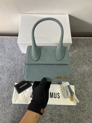 Jacquemus Chiquito Cement Suede With Sling Strap OG Box & Dust Bag