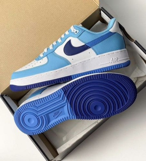 NIKE AIRFORCE 1 SPLIT LIGHT PHOTO BLUE