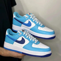 NIKE AIRFORCE 1 SPLIT LIGHT PHOTO BLUE