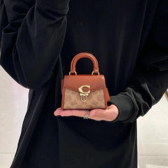 Coach Sammi Top Handle In Signature 12 Bag With OG Box & Dust Bag Canvas