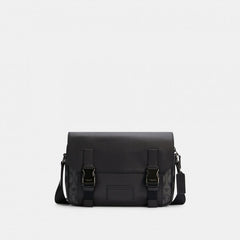 Coach Track Crossbody In Signature Canvas With Dust Bag 1680 Black