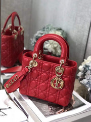 Dior Lady My ABC Elite Quality With OG Box & Dus Bag  & scarf WIth Star Charm (Red-295)