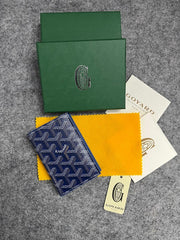 Goyard Saint Pierre Wallet Blue With OG Box High Quality