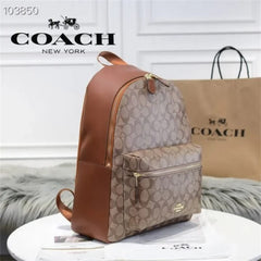 Coach Backpack Premium Quality Unisex Signature Canvas With OG Box & Dust Bag