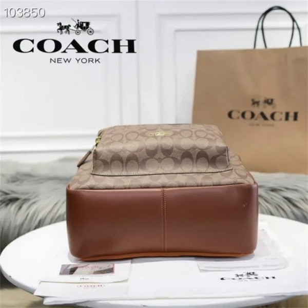 Coach Backpack Premium Quality Unisex Signature Canvas With OG Box & Dust Bag