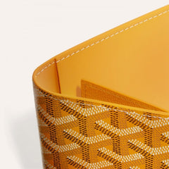 Goyard Grenelle Passport Holder Cover With OG Box & Dust Bag (804 Yellow)