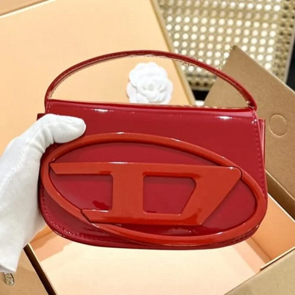 Diesel 1DR Shoulder Bag With OG Box & Dust Bag & Extra Shoulder Strap (Cherry Red)