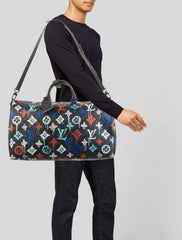 Louis Vuitton Keepall Bandoulire Duffle 50 LV Graffiti Multicolor With Dust Bag (202310)