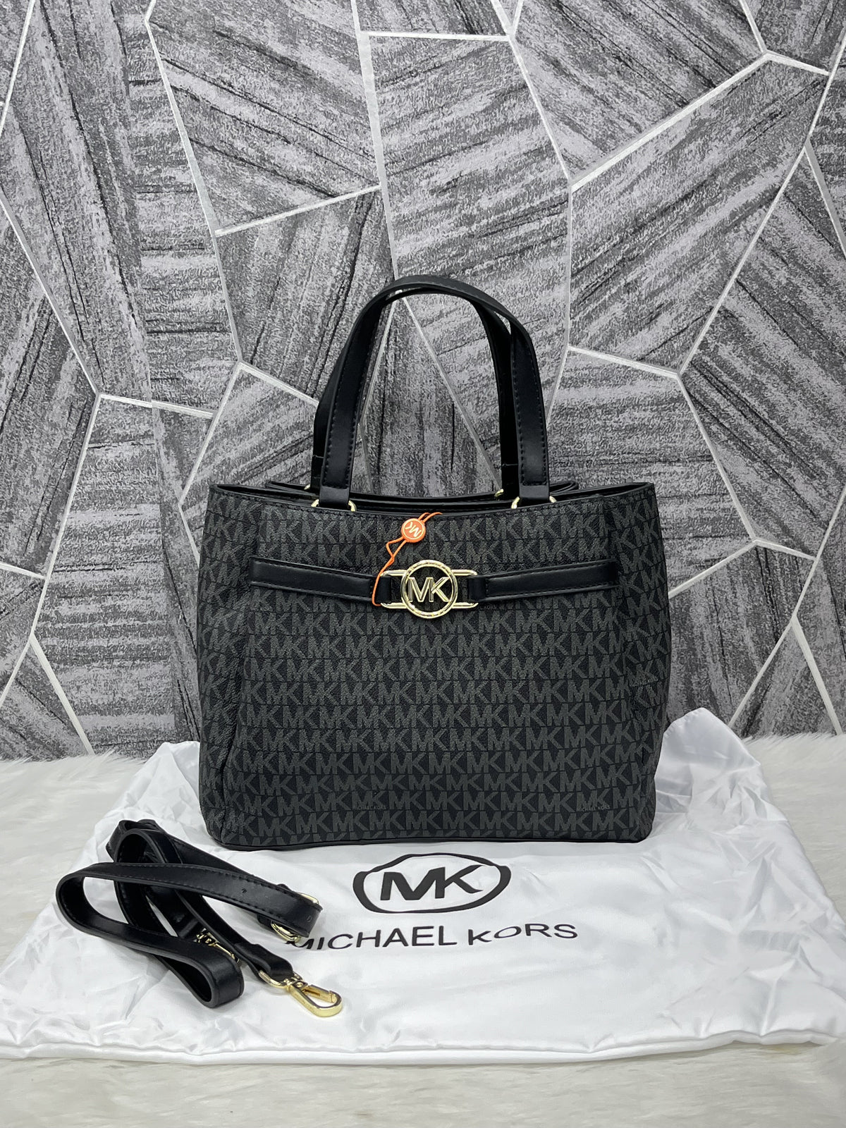 Michael Kors Reed Large Logo Satchel Handbag