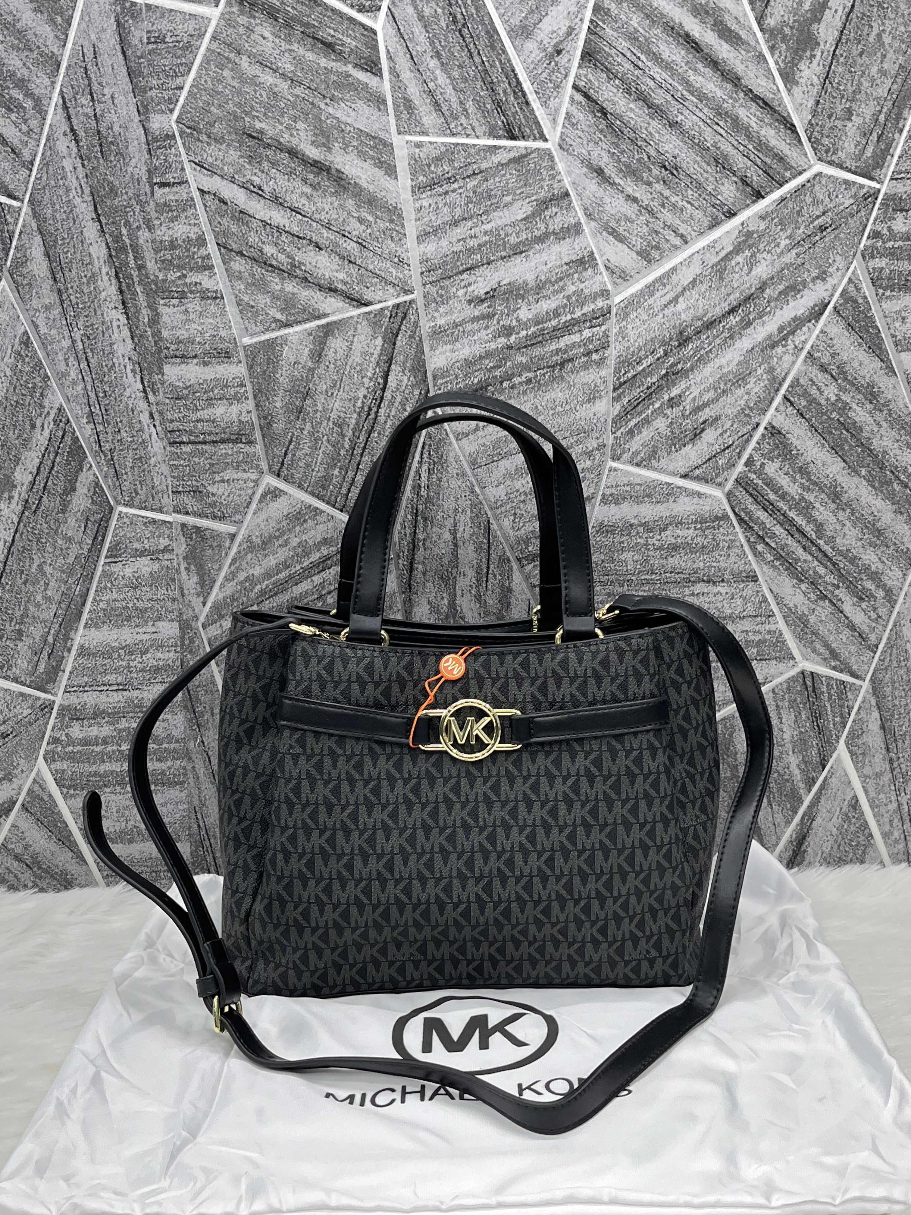 Michael Kors Reed Large Logo Satchel Handbag