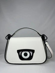 Karl Lagerfeld x Darcel Disappoints Print Crossbody Bag White With OG Box & Dust Bag (KB032 White)