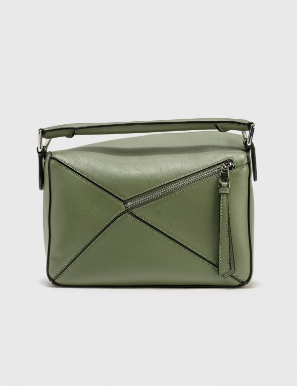 Loewe Puzzle Small Shoulder Bag With OG Box & Dust Bag (8627 D Army Green)