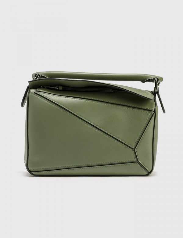 Loewe Puzzle Small Shoulder Bag With OG Box & Dust Bag (8627 D Army Green)