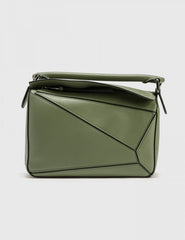 Loewe Puzzle Small Shoulder Bag With OG Box & Dust Bag (8627 D Army Green)