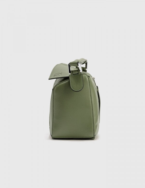 Loewe Puzzle Small Shoulder Bag With OG Box & Dust Bag (8627 D Army Green)