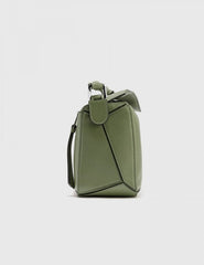 Loewe Puzzle Small Shoulder Bag With OG Box & Dust Bag (8627 D Army Green)