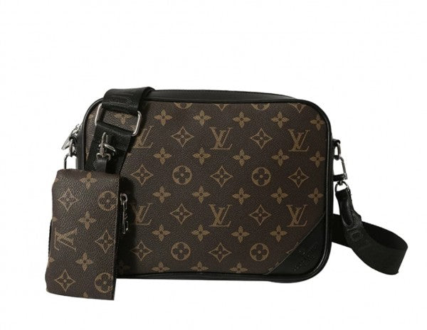 Louis Vuitton LV X Print Messenger Bag Brown Monogram Unisex Wid Dust Bag (830 Brown)