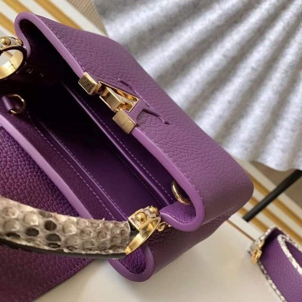 Louis Vuitton Capucines Mini Purple OG Double Box With Dust Bag 9681575