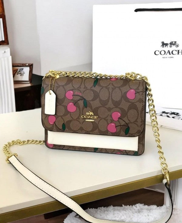 Coach Klare Signature Crossbody Bag With OG Box & Dust Bag (Flower 1002)