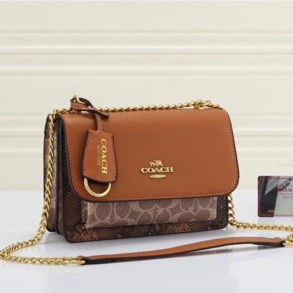 Coach Klare Signature Crossbody Bag With OG Box & Dust Bag (Brown 202)