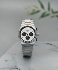 Tissot 1853 Prx chronograph Steel-White