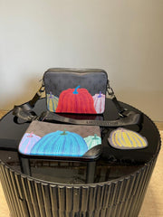 Louis Vuitton Trio LV X YL Pumpkin Print Messenger Bag For Mens Wid Dust Bag